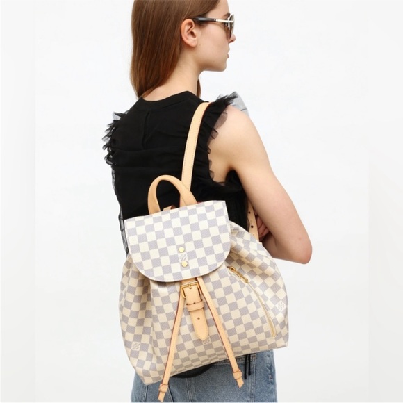 Louis Vuitton Damier Azur Sperone Backpack - Picture 1 of 16